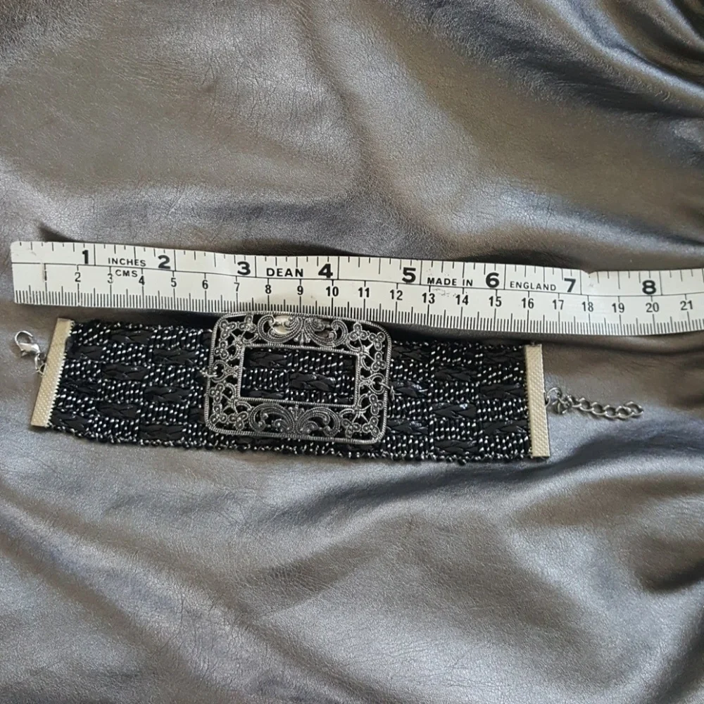 Vintage Buckle And Woven Bracelet